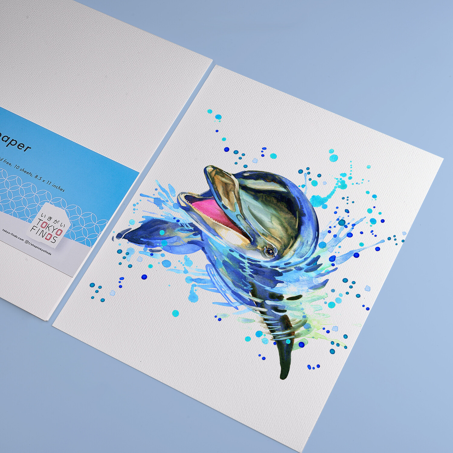 Tokyo Finds Watercolor Paper Double Sided Hot/Cold Press 300 GSM 8.5x11 inches