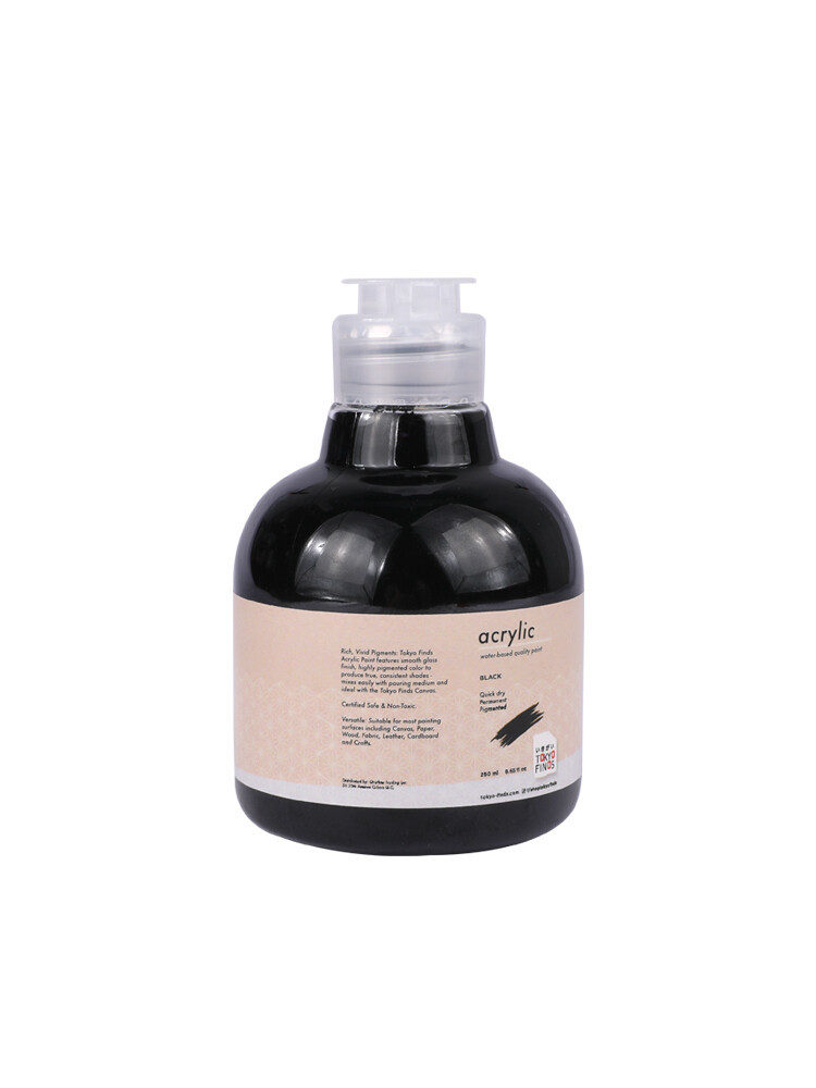 Tokyo Finds Acrylic Paint 250 ml for Canvas, Glass, Wood, Stone, Ceramic, School Supplies