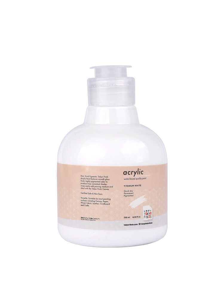 Tokyo Finds Acrylic Paint 250 ml for Canvas, Glass, Wood, Stone, Ceramic, School Supplies