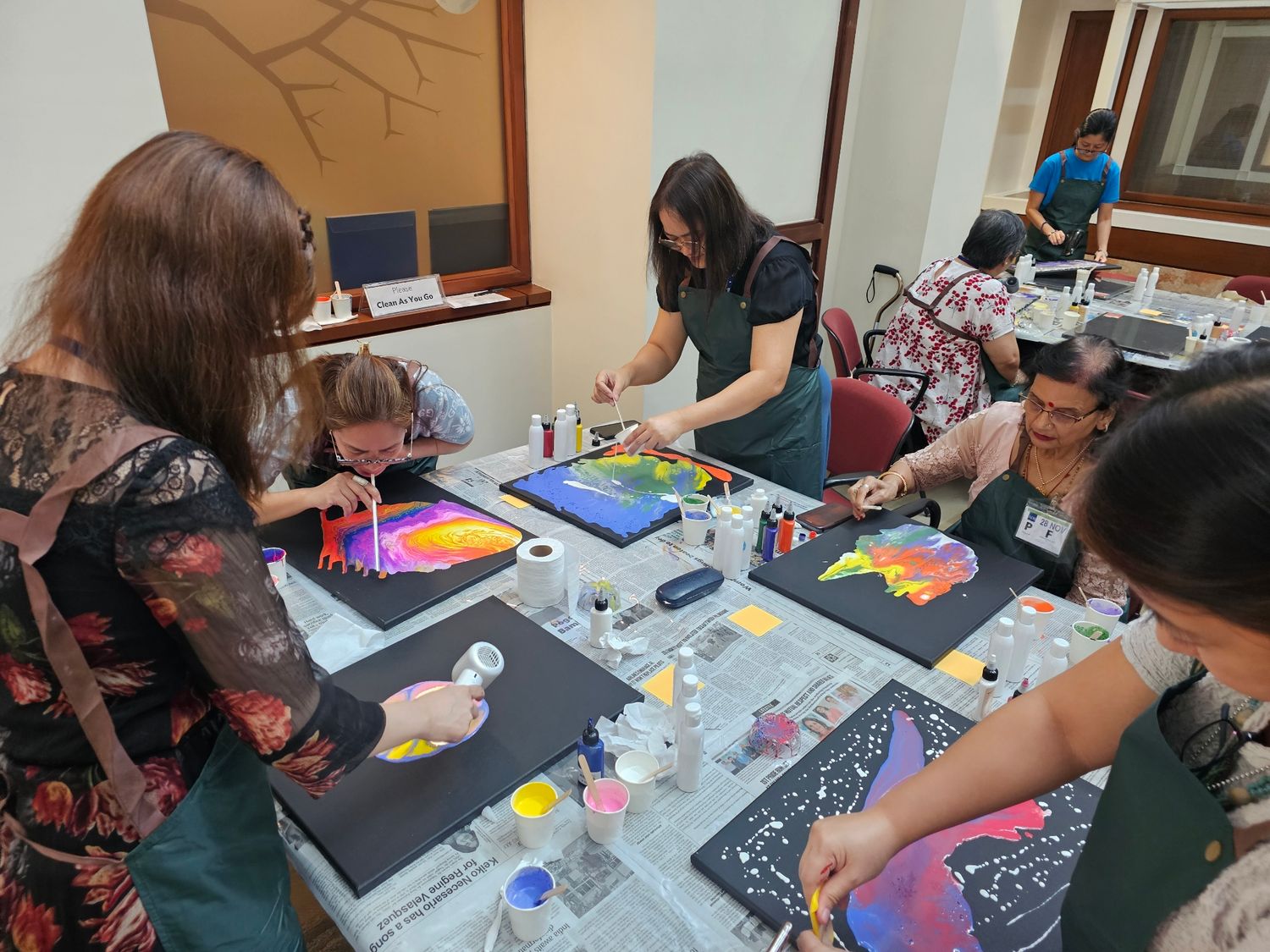Fluid Art on Canvas Workshop