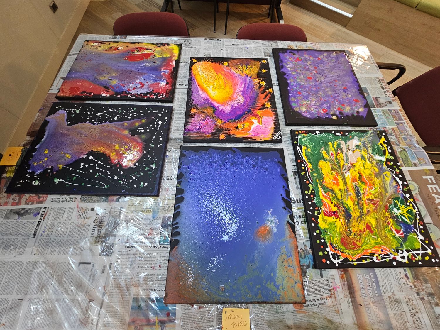 Fluid Art on Canvas Workshop