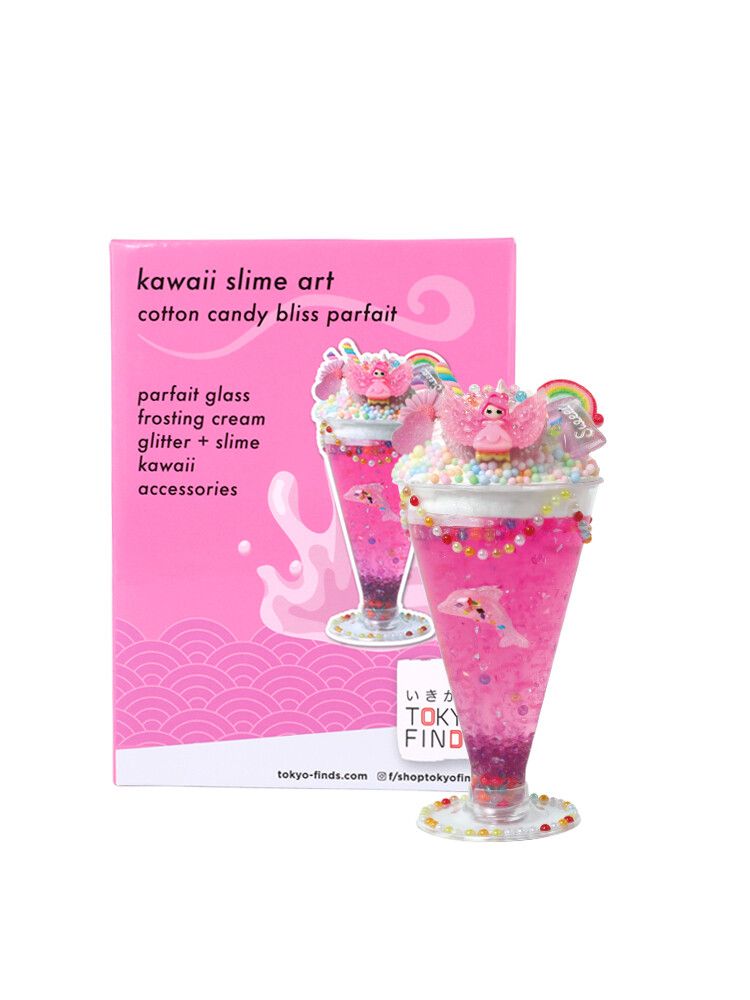 Kawaii Slime Art -  Cotton Candy Bliss Parfait