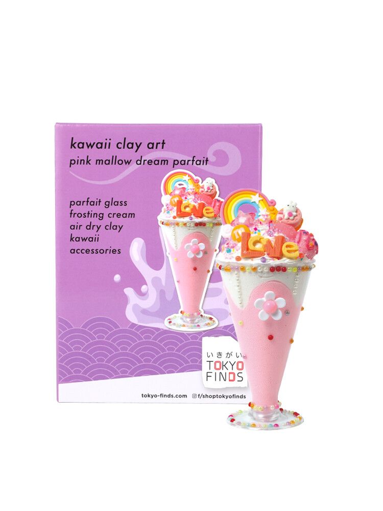 Kawaii Clay Art - Pink Mallow Dream Parfait