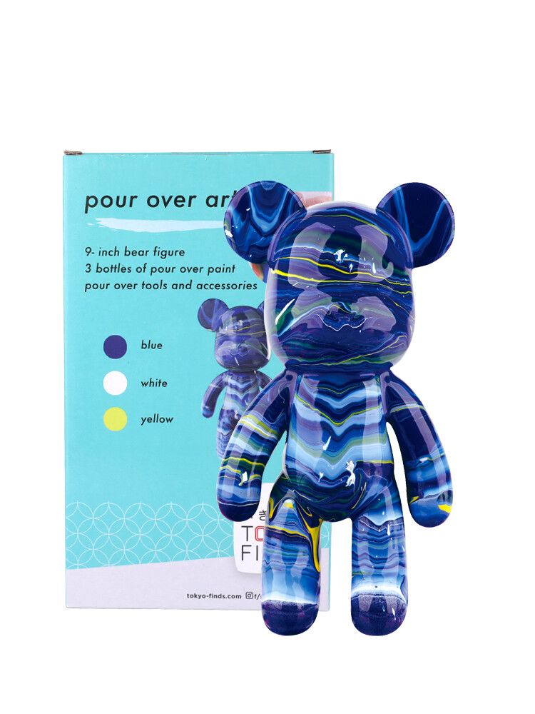 Tokyo Finds Pour Over Bear 9 Inch - BLUE