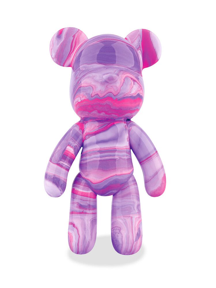 Tokyo Finds Pour Over Bear 9 Inch - PURPLE