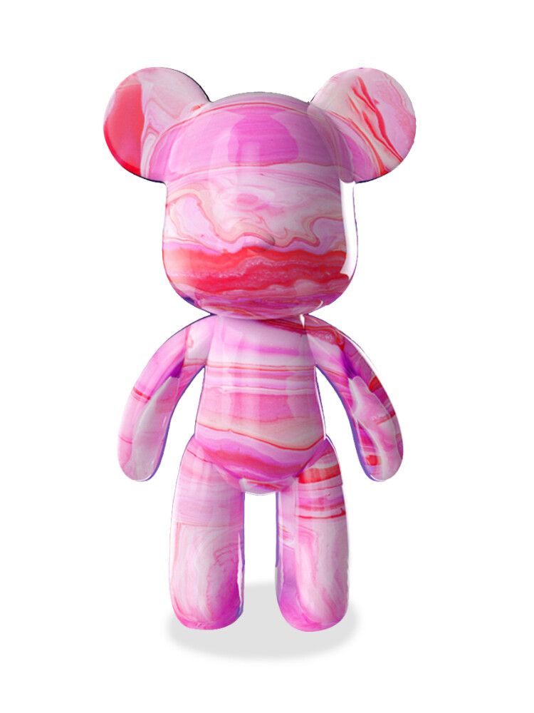 Tokyo Finds Pour Over Bear 9 Inch - HOTPINK