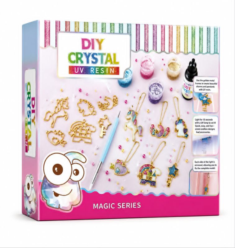 DIY Crystal UV Resin Craft Kit with Silicone Molds & Accessories