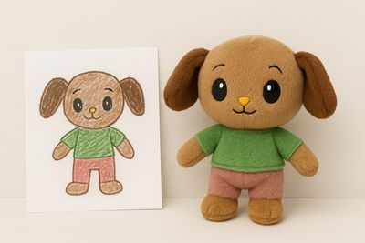 Custom Plush Toy Made from Your Design or Photo