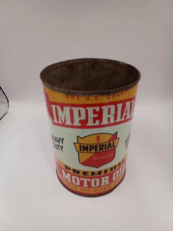 Imperial premium motor oil can