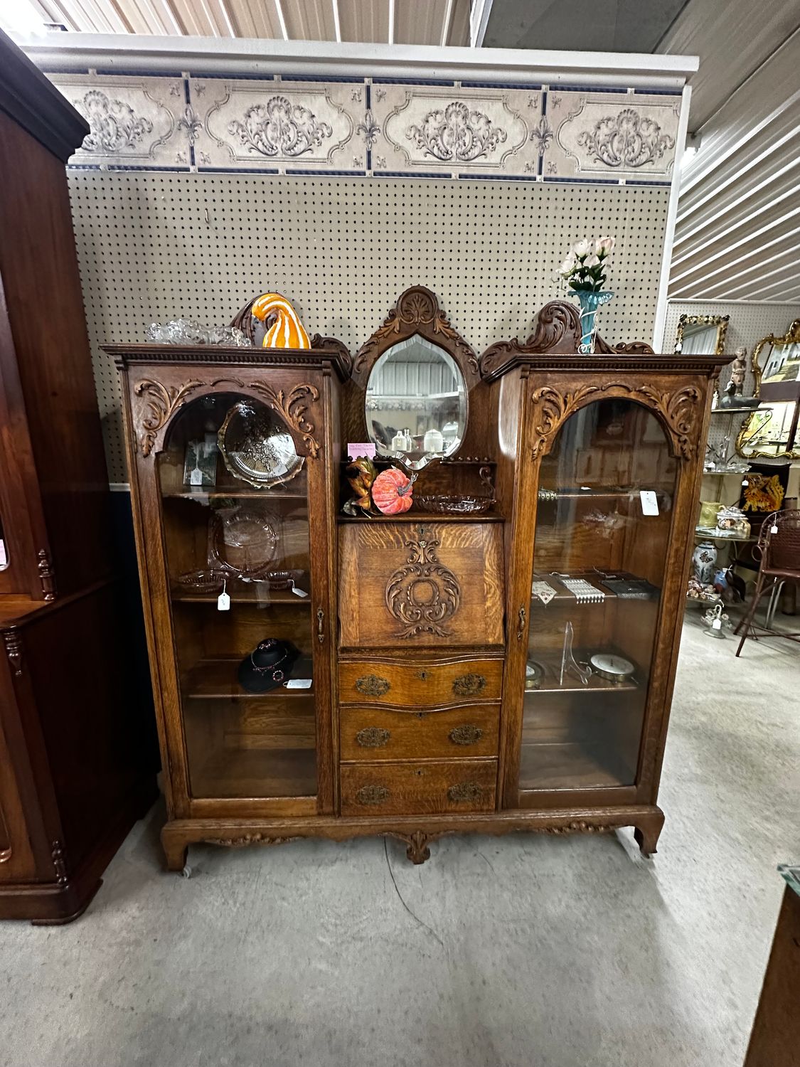 Oak double secretary
