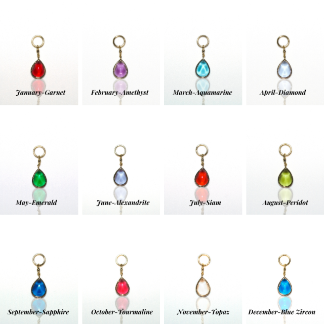 Teardrop Birth Stone