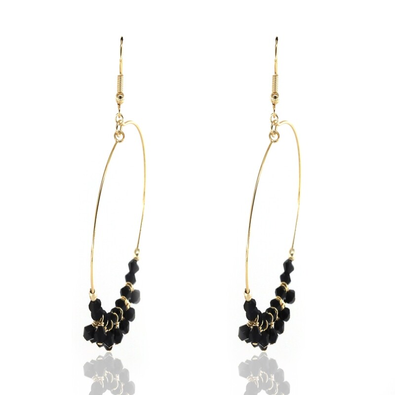 Jo Harpur&#39;s Black Onyx Hoop Earrings