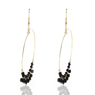 Jo Harpur&#39;s Black Onyx Hoop Earrings