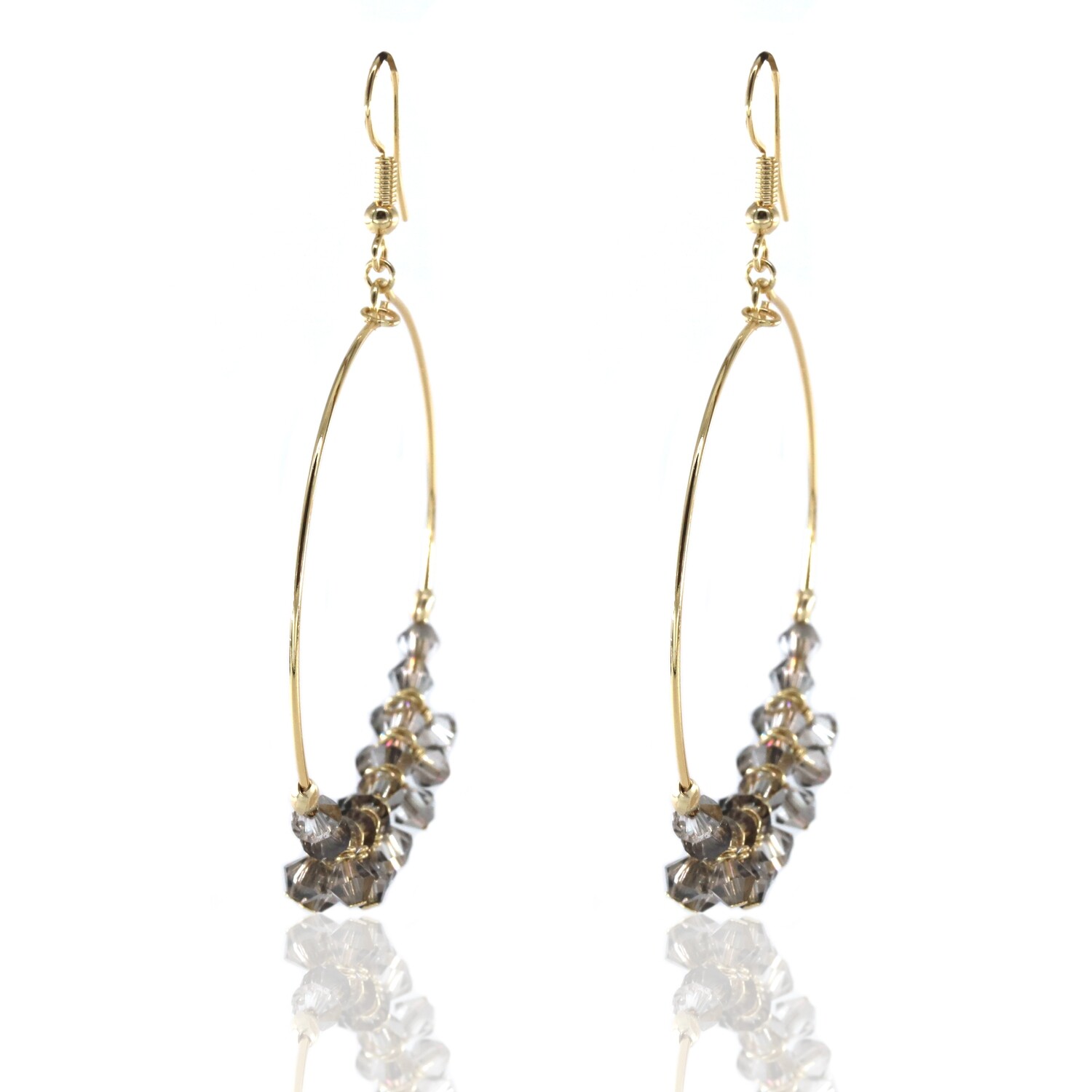 Jo Harpur&#39;s Grey Onyx Hoops