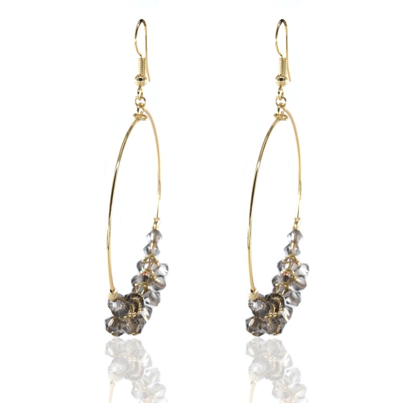 Jo Harpur&#39;s Grey Onyx Hoops