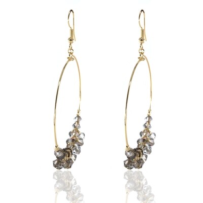 Jo Harpur&#39;s Grey Onyx Hoops