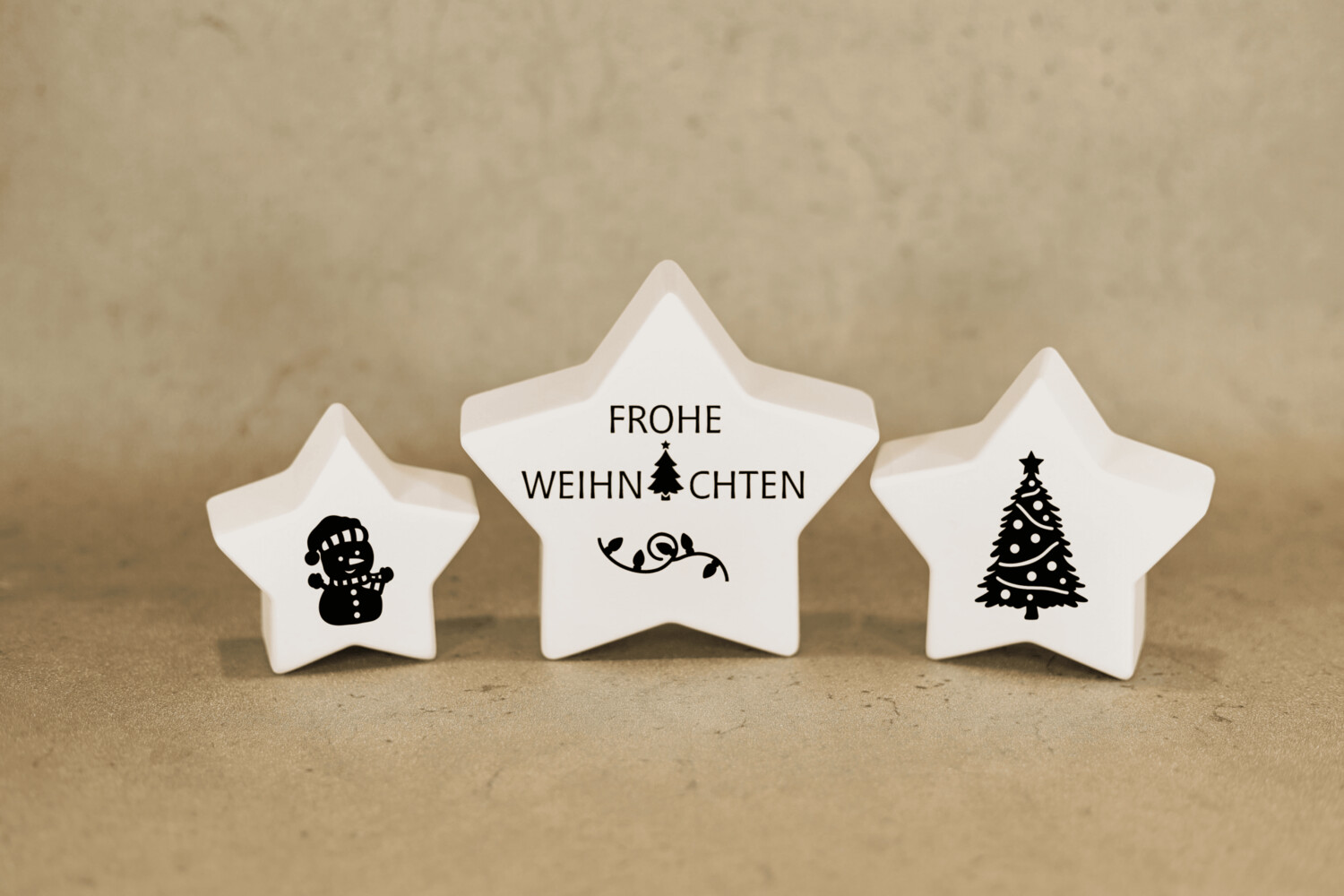 Sterne 3er Set personalisierbar