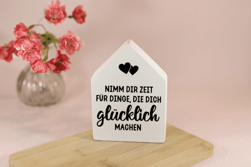 Dekohaus 13 cm personalisierbar Dekohaus 13 cm personalisierbar