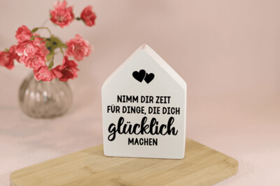 Dekohaus 13 cm personalisierbar Dekohaus 13 cm personalisierbar
