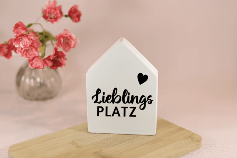 Dekohaus 13 cm personalisierbar Dekohaus 13 cm personalisierbar