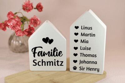 Dekohäuser 2er Set personalisierbar Dekohäuser 2er Set personalisierbar