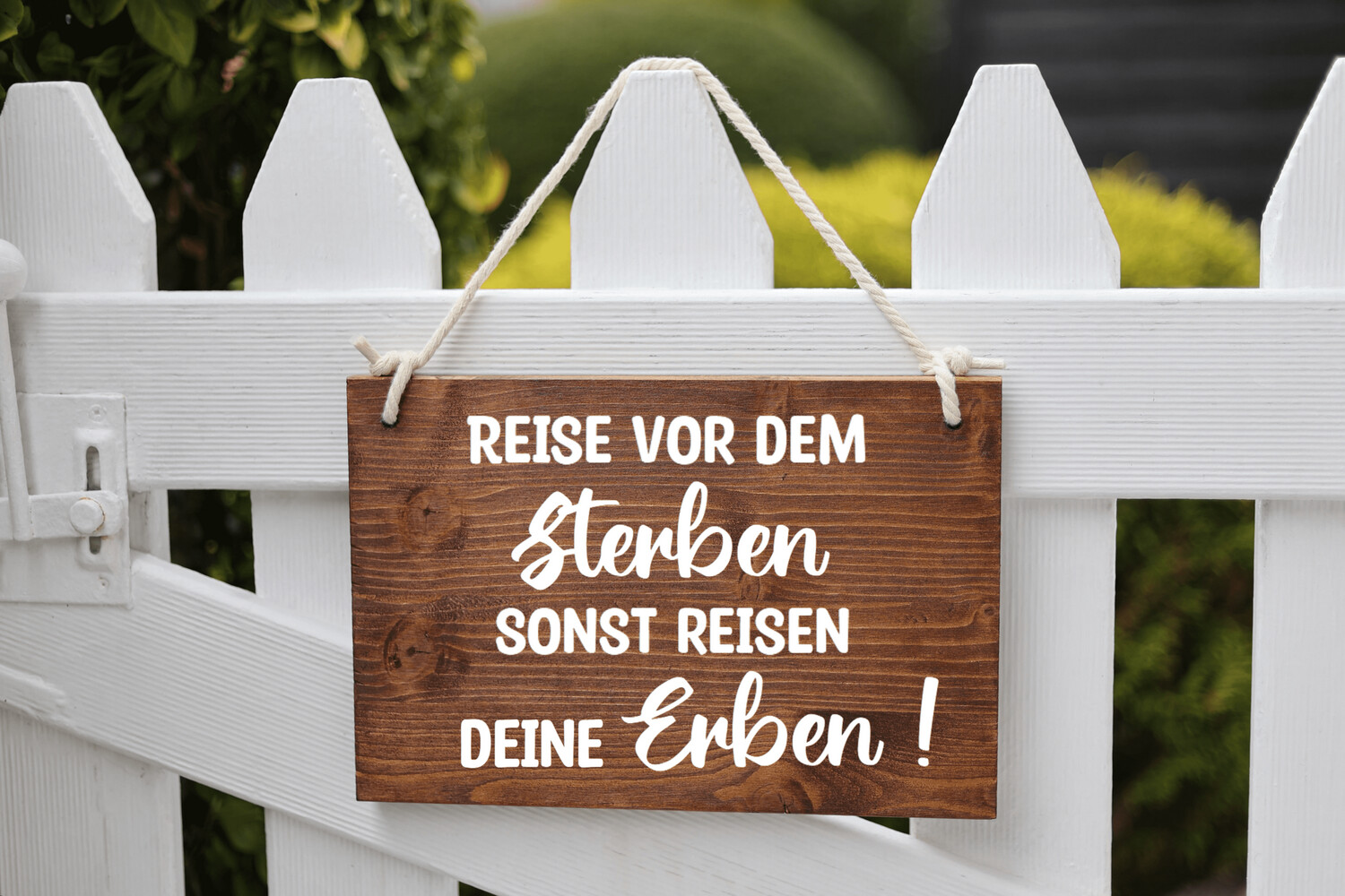 Holzschild Reisen