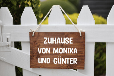 Holzschild Zuhause Holzschild Zuhause