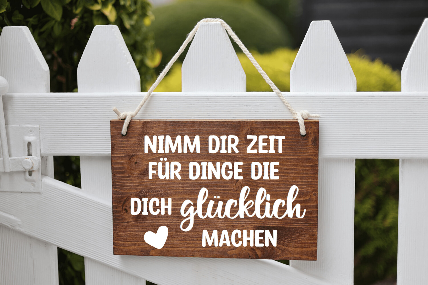 Holzschild Nimm dir Zeit