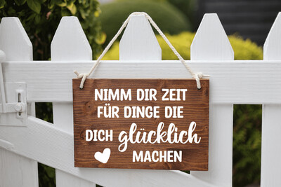 Holzschild Nimm dir Zeit Holzschild Nimm dir Zeit