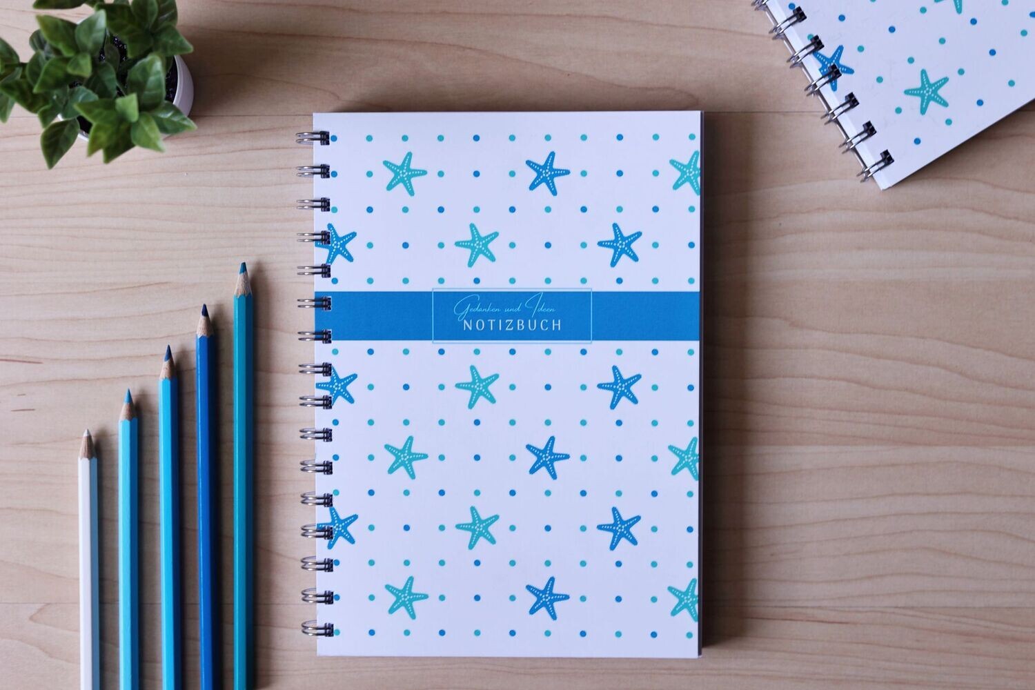 Notizbuch A5 "Seesterne"