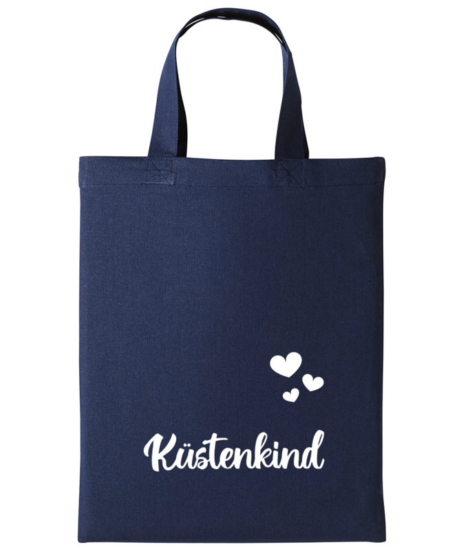 Baumwolltasche klein Marineblau Baumwolltasche klein Marineblau