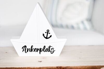 Dekoschiff groß personalisierbar Dekoschiff groß personalisierbar