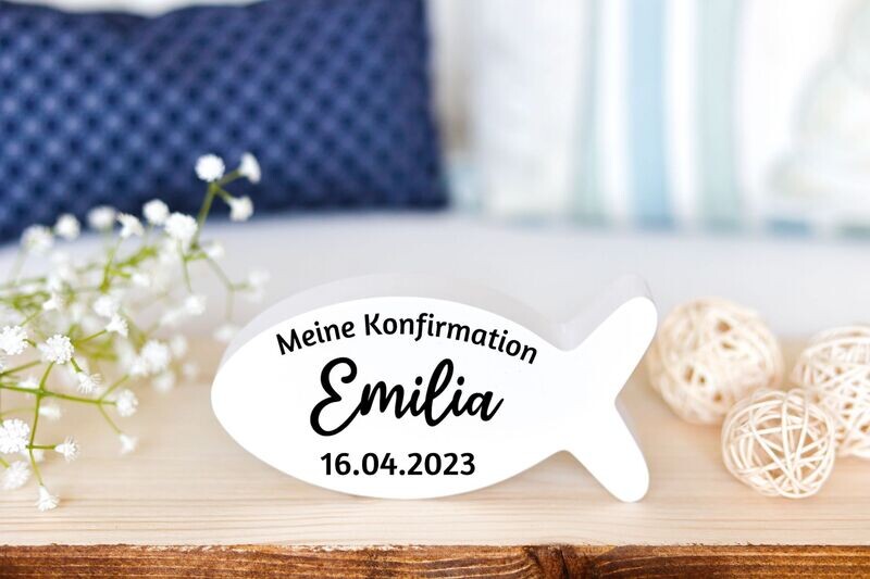 Fisch Zur Konfirmation oder Erstkommunion personalisierbar Fisch Zur Konfirmation oder Erstkommunion personalisierbar