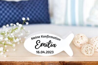 Fisch Zur Konfirmation oder Erstkommunion personalisierbar Fisch Zur Konfirmation oder Erstkommunion personalisierbar