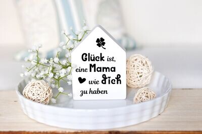 Dekohaus 13 cm personalisierbar Dekohaus 13 cm personalisierbar