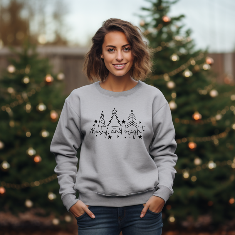 Sweatshirt Bio-Baumwolle Unisex Merry & Bright