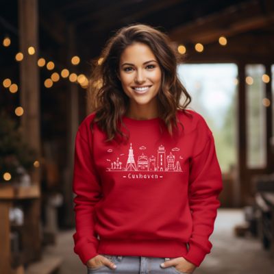 Sweatshirt Skyline Cuxhaven Unisex Sweatshirt Skyline Cuxhaven Unisex