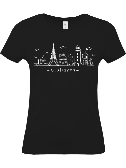 T-Shirt Slim Fit Skyline Cuxhaven T-Shirt Slim Fit Skyline Cuxhaven