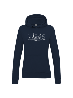 Frauen Hoodie Skyline Cuxhaven Frauen Hoodie Skyline Cuxhaven
