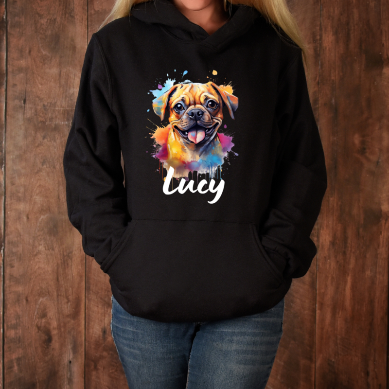 Hoodie Unisex Puggle personalisierbar Hoodie Unisex Puggle personalisierbar