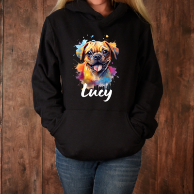 Hoodie Unisex Puggle personalisierbar