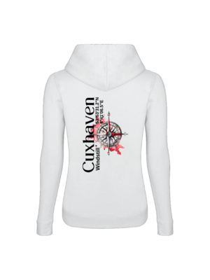 Frauen Hoodie Cuxhaven Roter Kompass