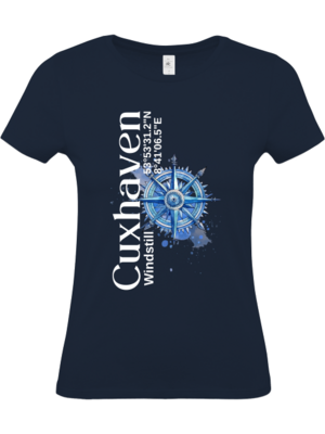 T-Shirt Slim Fit Cuxhaven Blauer Kompass T-Shirt Slim Fit Cuxhaven Blauer Kompass
