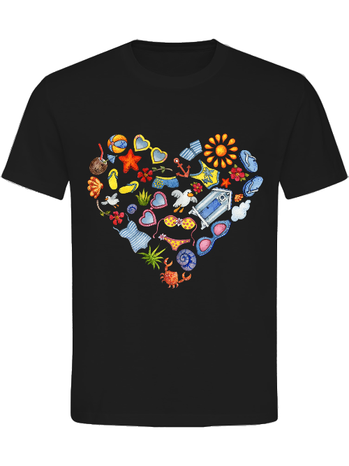 T-Shirt Normal Fit Meerherz Unisex T-Shirt Normal Fit Meerherz Unisex