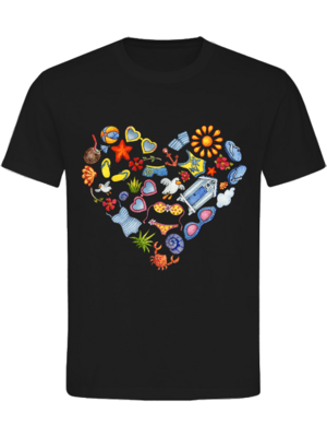 T-Shirt Normal Fit Meerherz Unisex T-Shirt Normal Fit Meerherz Unisex