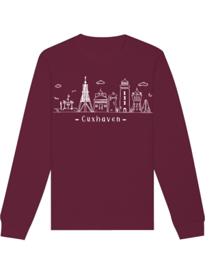 Sweatshirt Skyline Cuxhaven Unisex Sweatshirt Skyline Cuxhaven Unisex