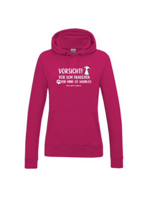 Frauen Hoodie Vorsicht