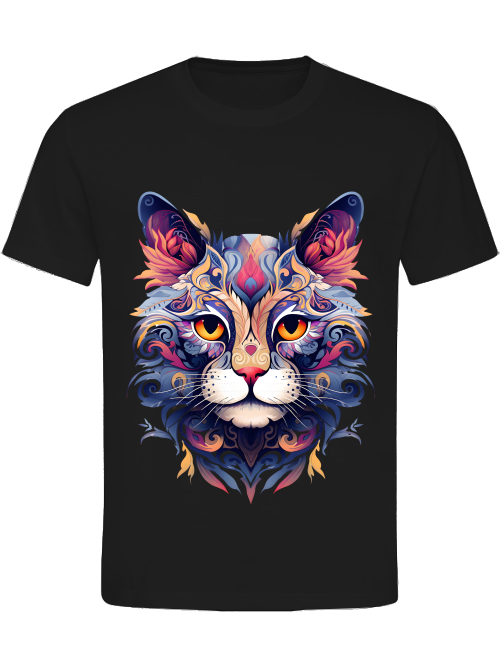 T-Shirt Normal Fit Katze Fantasie Unisex T-Shirt Normal Fit Katze Fantasie Unisex