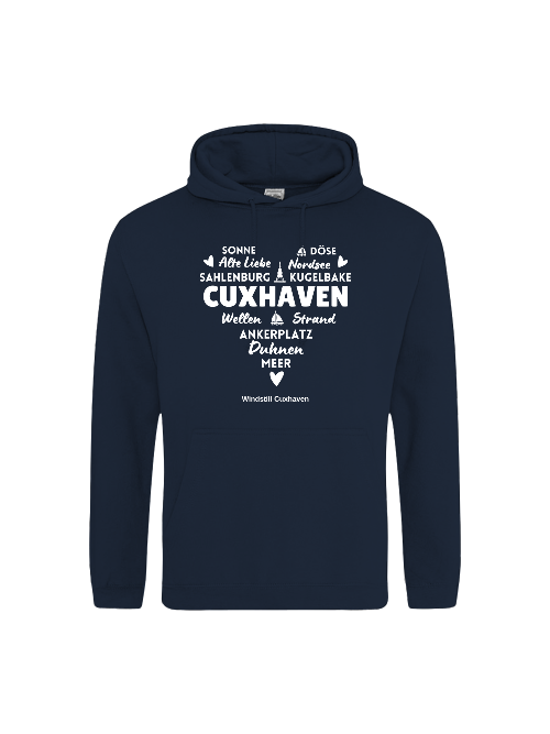 Hoodie Möwe Cuxhaven Herz Unisex Hoodie Möwe Cuxhaven Herz Unisex