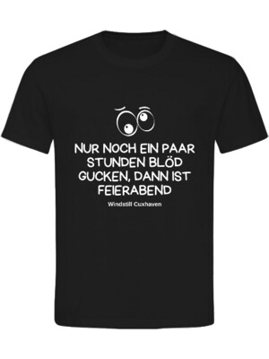 T-Shirt Normal Fit Blöd Gucken Unisex